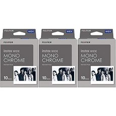 Fujifilm Instax Wide Monochrome Film, 본문참고, Size = 3 Boxes (10 Prints)