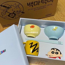 짱구 식기세트 밥그릇 크레용신짱 짱구는못말려 신짱구 굿즈 예쁜 그릇, A.짱구 그릇 세트