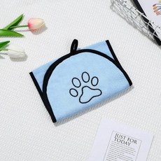 반려 동물 수건 고양이 목욕 빠른 건조 흡수 청소, 1개, 2. Sky blue