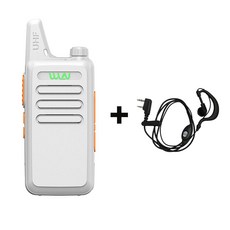 어린이 미니 워키토키 WLN KD-C1 휴대용 양방향 라디오 USB 충전 UHF 400-470 MHz 16CH 장거리 송수신기, 02 American, 04 EJ-White