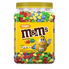 M&M Peanut Chocolate Candies Resealable 엠앤엠즈 리얼 밀크 초코 피넛 초콜렛 캔디 62oz(1757.7g) 1팩, 1757.7g