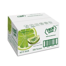 TRUE LIME Water Enhancer Bulk Pack - 0.03 Ounce 500 Count (Pack of 1)| Zero Calorie Unsweetened Water Flavoring | For Bottled Water & Recipes | Wat, 1개