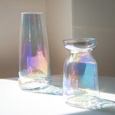 인테리어 꽃병 오브제 오로라 홀로그램 화병, B TYPE