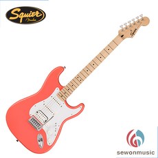 [Squier] 스콰이어 소닉 스트라토캐스터 HSS SONIC STRATOCASTER HSS 일렉기타 (뉴엑스 GP-1 헤드폰 앰프 선물), TAHITIAN CORAL, TAHITIAN CORAL