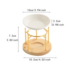 오일 요가 Tealight 멜트 아로마 캐비닛 버너 장식 거실 침실 실내 룸 워머 거치대 캔들 에센셜, 1개, 2) Style A-Gold