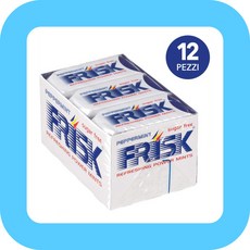 Frisk Peppermint Mint Candies Sugar-Free and Gluten-Free 프리스크 페페민트 무설탕 유럽 캔디 12팩