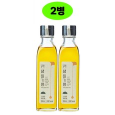 국산들기름 한씨가원 나무틀 엑스트라 버진 국내산 냉압착 생들기름 190ml, 2개