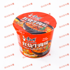 판다중국식품 캉스푸 홍소우육면 컵라면 홍샤오우육면 중국라면 110g, 4개