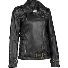 Highway 21 여성용 오토바이 펄 재킷 블랙 XL 546236, X-Large
