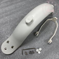 전동 킥보드 Xiaomi Mijia Electric Scooter Fender 1S, 화이트 머드 가드 충격 방지 브레이크 패키지