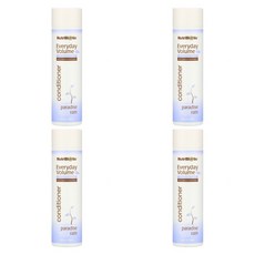 NutriBiotic Everday Volume 컨디셔너 모든머리용 식물성 자몽씨추출물 pH균형 머릿결건강 296ml 4통, 4개