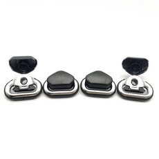  안전벨트연장클립 차량용 버클 안전 벨트 커버 장식 커버 포함 골프 MK4 용 블랙, 없음, 3.4PCS 