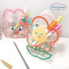 아크릴베어연필꽂이