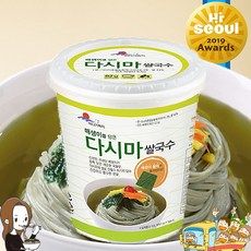 바다가득히 완도삼촌컵라면 매생이다시마쌀국수 해조쌀국수 건면, 12개