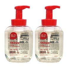 비앤비 젖병세정제 거품형 용기 450ml, 2개