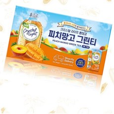 코스트코 크리스탈 라이트 온더고 그린티 10포입 *6 번들 - 피치망고 Onthego GreenTea 2.32g x10 x6 Peach Mango, 1팩