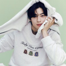 지오다노 지오다노 남성 NEW 차은우 프린트 맨투맨 024511