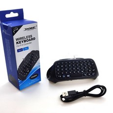 3.5mm 플러그 내구성 Protable 메시지 키보드 무선 미니 Playstation 4 PS4 컨트롤러, PS4 무선 키보드, 1개, 01 PS4 Wireless Keyboar