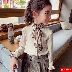 마이웨이 여아 세트 봄 가을 2021 시크 블라우스 스쿨룩 스커트 세트