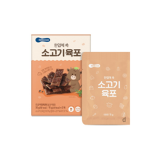 베베쿡 한입에 쏙 소고기 육포 2p, 국산 소고기육포, 3개, 30g