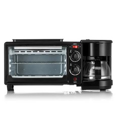 피자오븐 메이커 900W 다기능 제품 1 9L 오븐 아침 600W IN 220V 빵 3 기계 식사 소형 샌드위치 가전 600ML 토스터기, 미국, 3in1