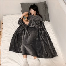 H24527 후리스 수면 잠옷 원피스 파자마파티