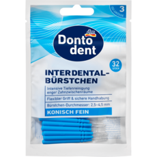 Dontodent 돈토덴트 치간 칫솔 블루 0.6 mm ISO 3 32개 - denoncdp