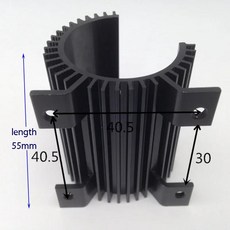 냉각용 반원형 방열판 알루미늄 고출력 라디에이터, [01] L-55mm, 1개