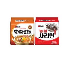 농심 안성탕면 멀티(5입) 1팩 + 사리면 총10봉, 10개