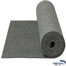 PVC쿠션코일매트 C타입 배수원활 국내생산 폭1 2m x 길이6m /12m, 12m, 1롤, 회색