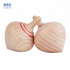 블루몬 원목팽이 순수편백나무 미니팽이 2p 1set 펭이 지압기 지압봉 손가락운동 나무팽이, 1개