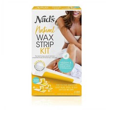 Nads Natural Wax Strips Kit 네즈 내추럴 왁스 스트립 키트 바디 앤 페이셜 비건 32매입
