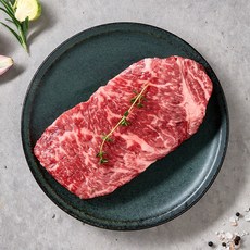 [농협 라이블리] 1등급 한우 채끝살 스테이크용 소고기 400g, 1개