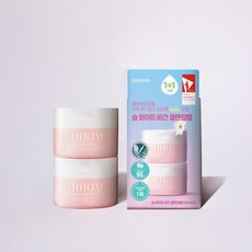 숌 화이트 비건 클렌징 밤 60ml 더블, 2개