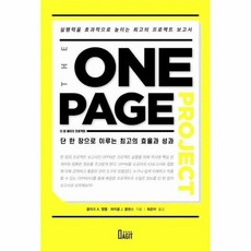 더 원 페이지 프로젝트 THE ONE PAGE PROJECT, 상품명