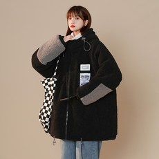 HENCHIRY 중성 형 겨울옷 남성 캐시미어 면 코트 커 플 형 겨울옷 스웨터 보온 후드 코트 여성 겨울옷 재킷 Unisex Winter Coat/Jacket Couple TOP