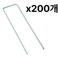 다온픽 잡초매트 고정핀 멀칭핀 (4cmx 15cm 200 개 소포장), 200개 200개