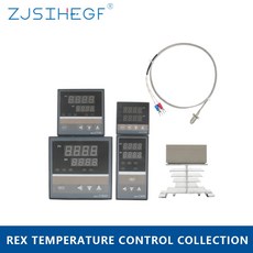 REX C100/400/700/900 디지털 RKC PID 온도 조절기/SSR 릴레이/K 열전대 프로브/열 싱크 스마트 조절 시스템, 07 2 PCS SSR 25DA