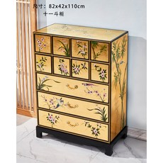 앤티크 자개장 꽃장 엔틱서랍장 고급 나비장 클래식 경대 자개함, 금박 82x42x110cm 11개의 서랍장