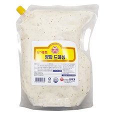 코리원/오뚜기 오쉐프 양파드레싱 2kg/대용량/샐러드, 2kg, 1세트