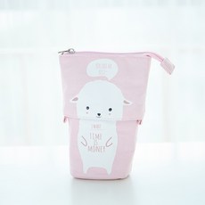 세워쓰는 고양이 수축 필통, 상세페이지 참조, 265 필통 흰색 양, 상세페이지 참조