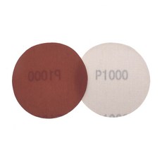 원형사포 샌드페이퍼 3 인치 75mm 산화 알루미늄 건식 60 ~ 2000 그릿 금속 및 자동 목재 샌딩 연마를위한 후크 루프 사포 디스크, 1000 Grit, 40 Pcs, 40개