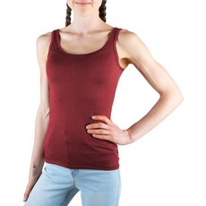 Merino 365 여성용 스쿱넥 탱크 탑 경량 메리노