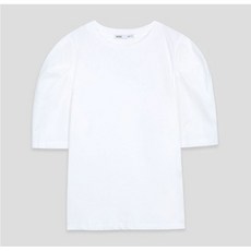 미쏘 여성용 우븐소매 반팔 티셔츠