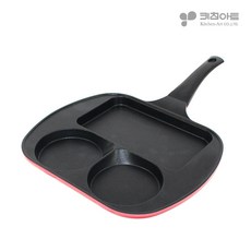 키친아트 넌스틱 코팅 3구 에그 멀티팬, 팬너비 31cm 팬길이26cm, 1개