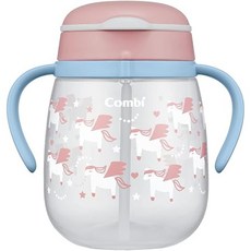 Combi COMBI 콤비 라쿠머그 새지않는 빨대 340N 페가수스, 1개