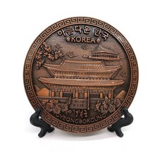 나누리 한국기념품 외국인선물 장식용 동판액자 (소) 남대문 서울타워 경복궁