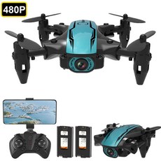 GoolRC CS02 4K HD 카메라 드론, 480P 카메라+포장 박스+배터리 2개