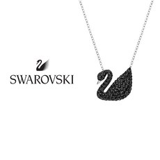 Swarovski 스와로브스키 5347329 Iconic Swan 블랙 스완 Black Swan 여성 여자 패션 실버 목걸이