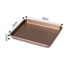 타코야끼기계 와플팬 간식 만들기 붙지 않는 베이킹 팬 빵 로프 탄소강 쿠키 트레이 시트 주방 직사각형 제빵기 9 인치 11 13, 1개, 2) 11inch shallow